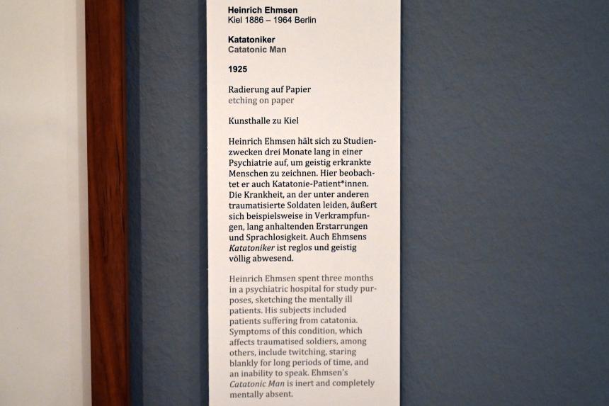 Heinrich Ehmsen (1919–1936), Katatoniker, Kiel, Kunsthalle, ÜberLeben 2, 1925, Bild 2/2
