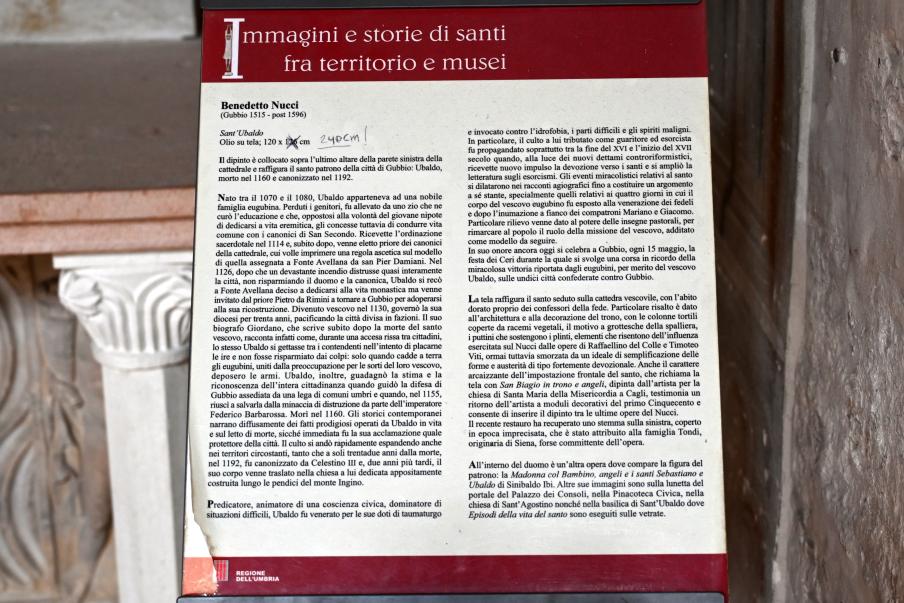 Benedetto Nucci (1490–1589), Heiliger Ubaldo, Gubbio, Kathedrale Santi Mariano e Giacomo, Undatiert, Bild 3/3