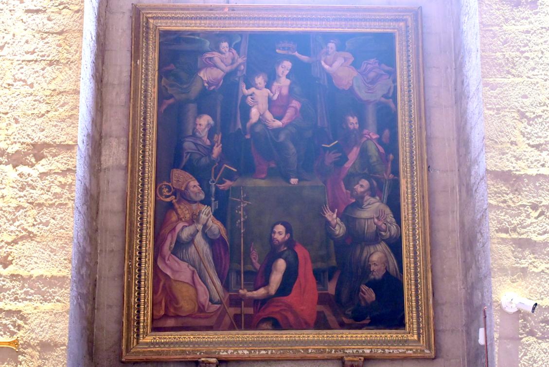 Benedetto Nucci (1490–1589): Thronende Maria mit Kind und Heiligen, 1571