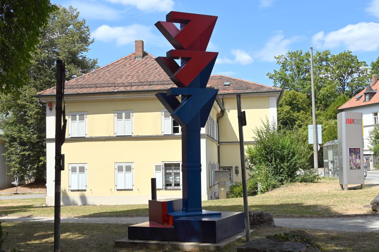 Otto Herbert Hajek (1958–1983), Eckzeichen, Regensburg, Stadtpark, 1983, Bild 3/4
