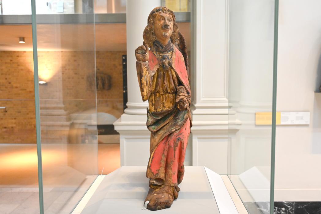 Engel Gabriel aus einer Verkündigung, London, Victoria and Albert Museum, 0. Etage, Mittelalter und Renaissance, um 1415–1450