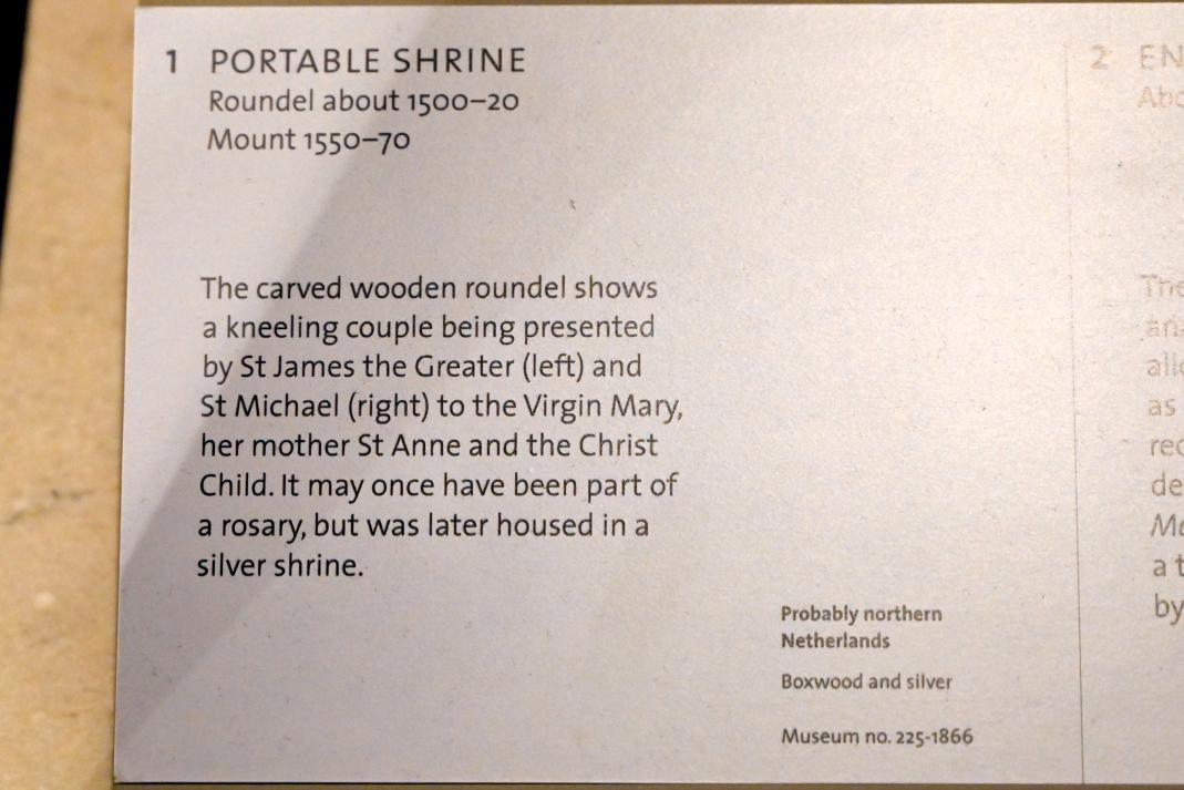Miniaturaltar, London, Victoria and Albert Museum, -1. Etage, Mittelalter und Renaissance, um 1550–1570, Bild 2/2