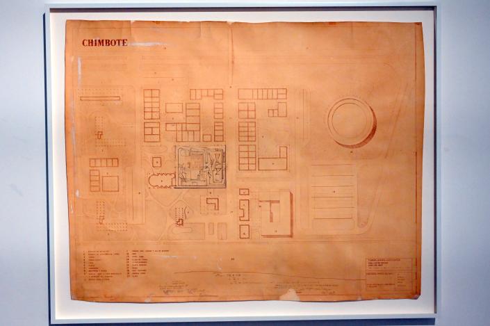 Josep Lluís Sert (1948), Chimbote Proposed City Plan, Neumarkt in der Oberpfalz, Museum Lothar Fischer, Ausstellung "Hans Hofmann. Chimbote 1950 - Farben für die neue Stadt" vom 23.10.2022-29.01.2023, 1948
