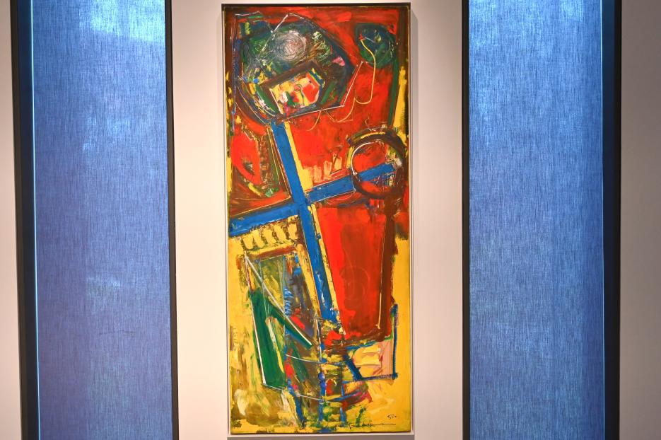 Hans Hofmann (1939–1965), The Cross, Neumarkt in der Oberpfalz, Museum Lothar Fischer, Ausstellung "Hans Hofmann. Chimbote 1950 - Farben für die neue Stadt" vom 23.10.2022-29.01.2023, 1950