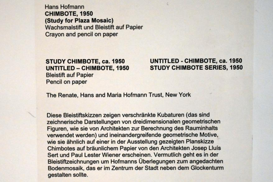 Hans Hofmann (1939–1965), Chimbote, Neumarkt in der Oberpfalz, Museum Lothar Fischer, Ausstellung "Hans Hofmann. Chimbote 1950 - Farben für die neue Stadt" vom 23.10.2022-29.01.2023, 1950, Bild 2/2