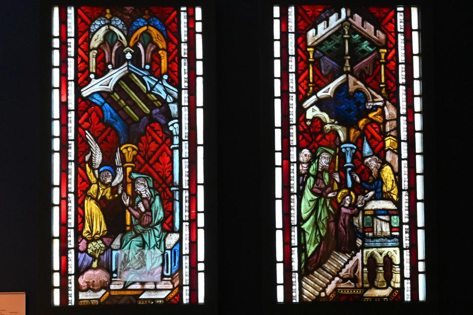 Marienfenster, Straßengel, Wallfahrtskirche Maria Straßengel, jetzt London, Victoria and Albert Museum, -1. Etage, Mittelalter und Renaissance, um 1350–1355
