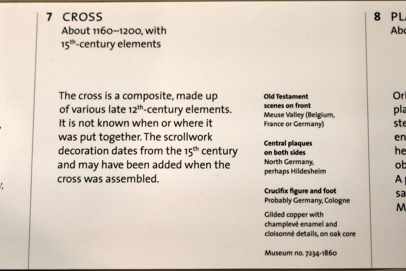 Kruzifix, London, Victoria and Albert Museum, -1. Etage, Mittelalter und Renaissance, um 1160–1200, Bild 3/3