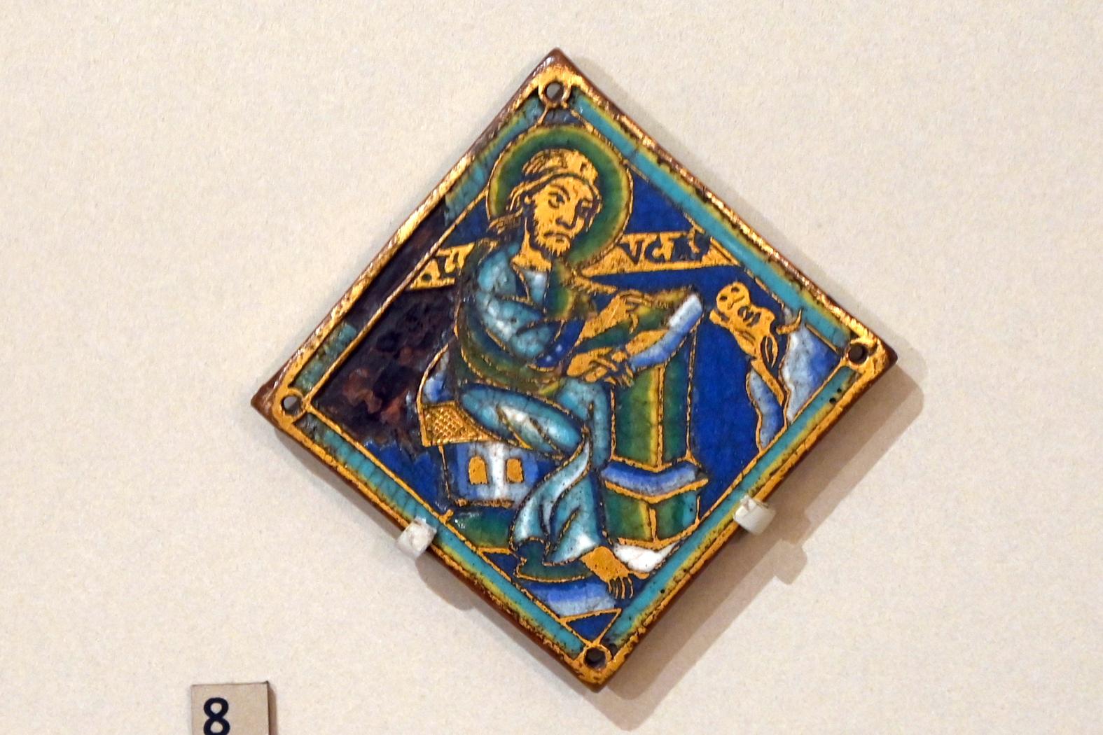 Plakette mit dem Evangelisten Lukas, um 1160–1180