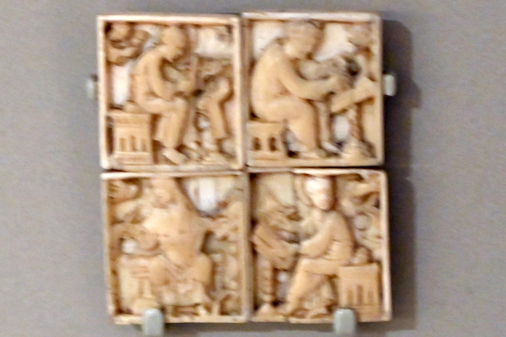 Einlagen eines Buchdeckels, London, Victoria and Albert Museum, -1. Etage, Mittelalter und Renaissance, um 1050