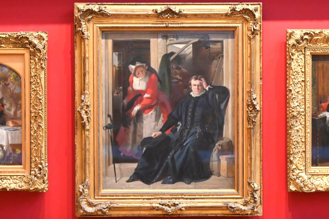 Daniel Maclise (1847–1849), Szene aus Ben Jonson's "Every Man in his Humour", London, Victoria and Albert Museum, 2. Etage, Paintings, vor 1848