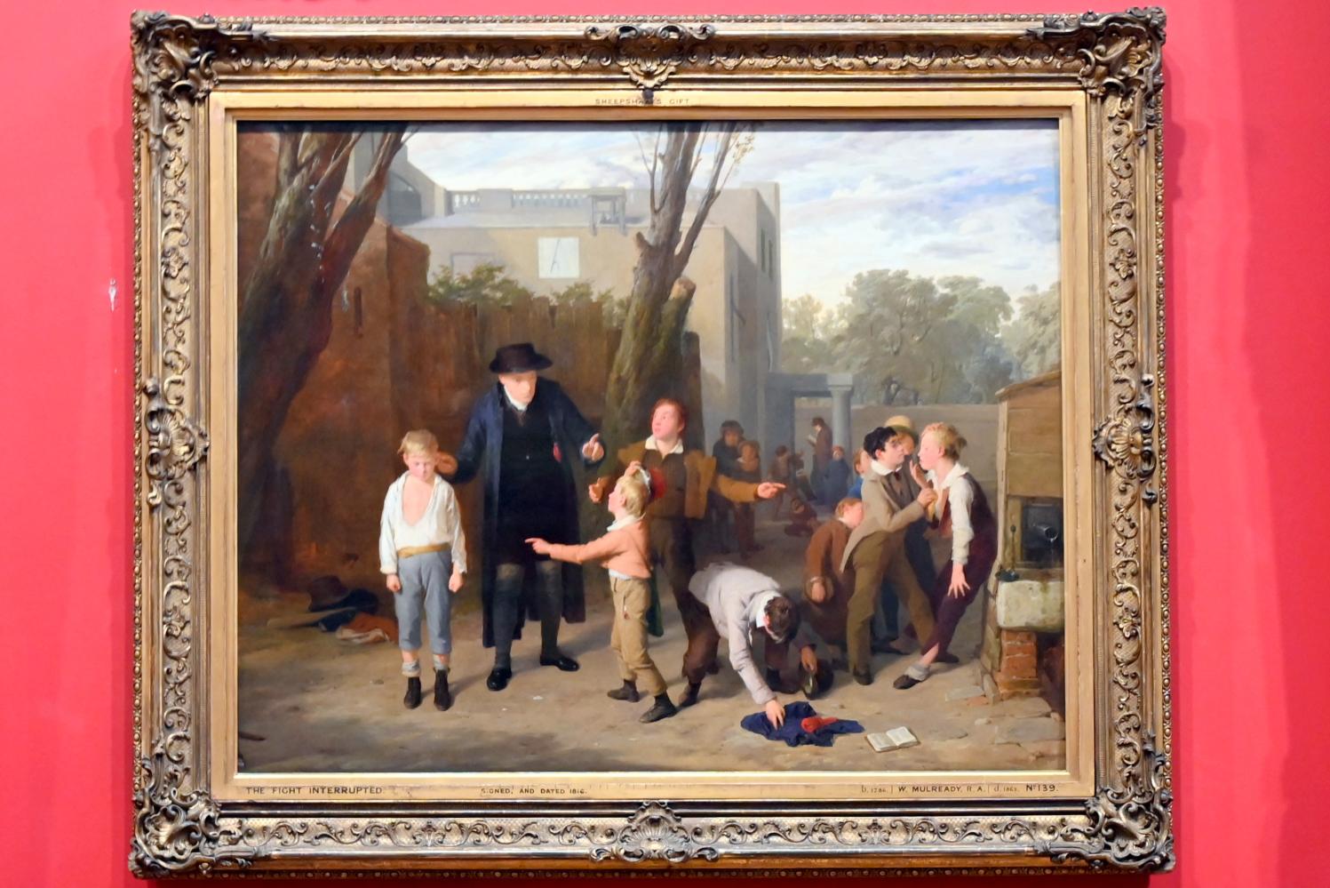 William Mulready (1816–1858), Kampfpause, London, Victoria and Albert Museum, 2. Etage, Paintings, 1816