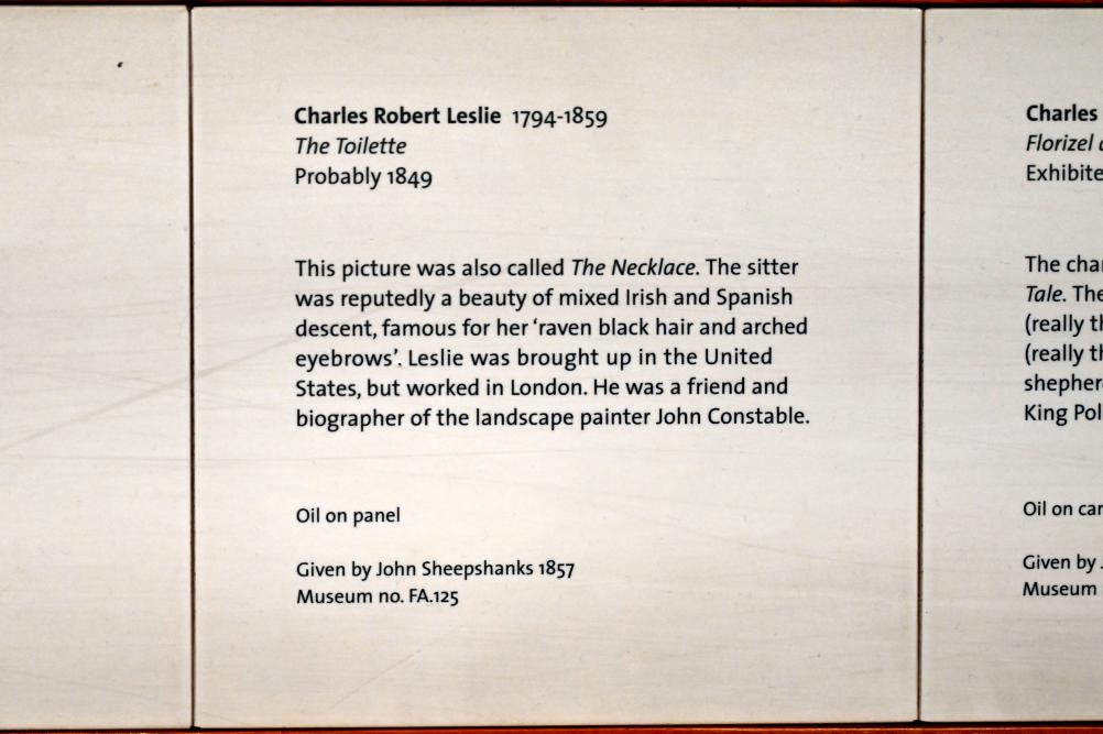Charles Robert Leslie (1830–1849), Junge Dame bei der Toilette, London, Victoria and Albert Museum, 2. Etage, Paintings, 1849, Bild 2/2