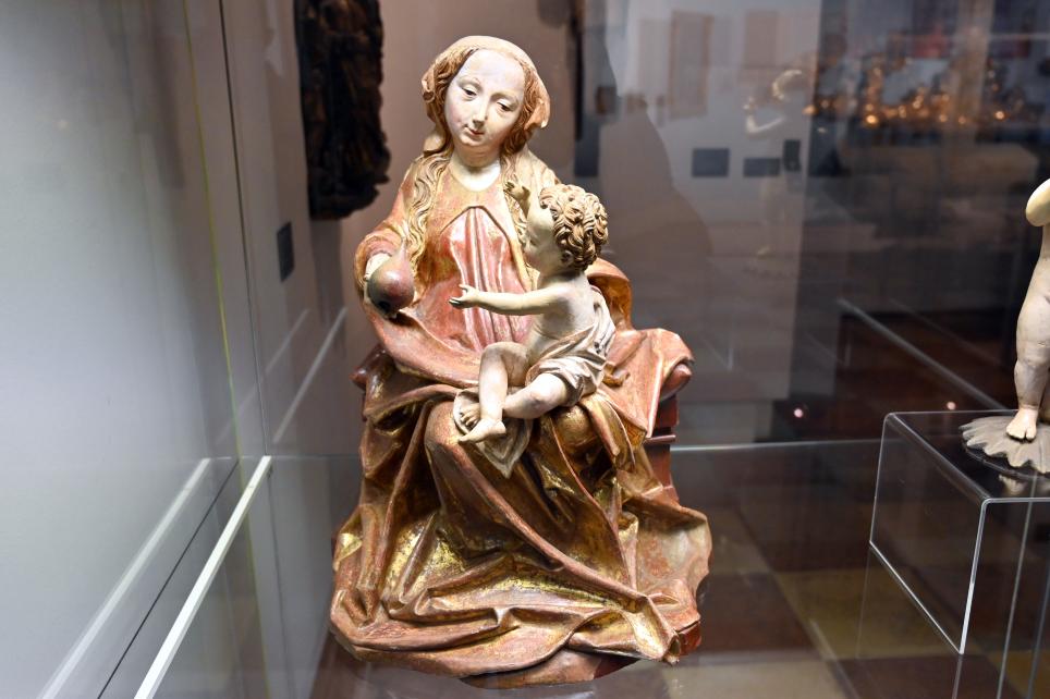 Michael Pacher (Umkreis) (1497): Thronende Madonna mit Kind, um 1495–1500