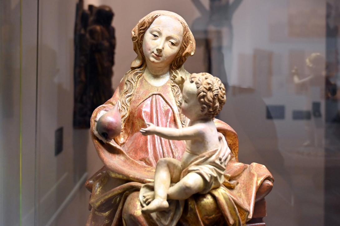 Michael Pacher (Umkreis) (1498), Thronende Madonna mit Kind, Salzburg, Dommuseum Salzburg, um 1495–1500, Bild 2/6