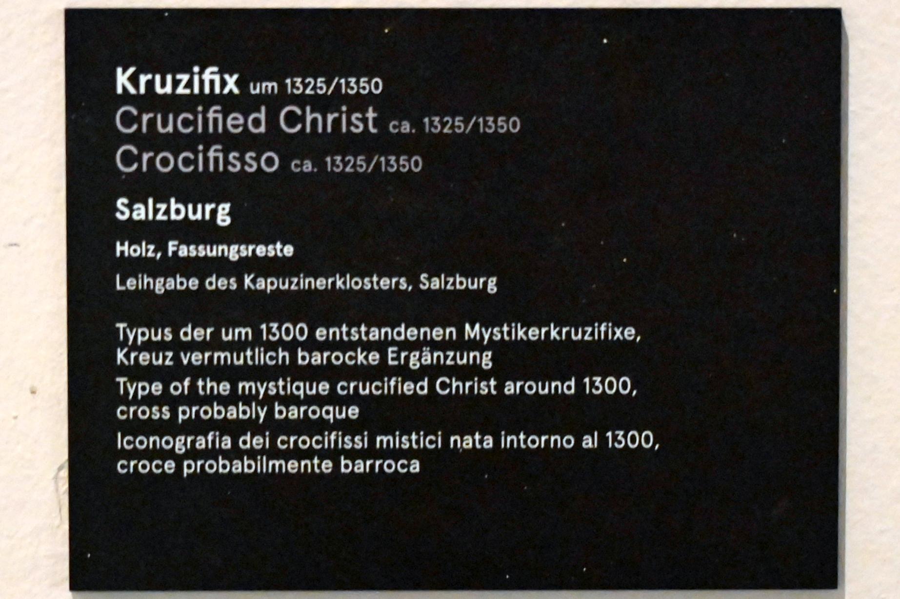 Kruzifix, Salzburg, Dommuseum Salzburg, um 1325–1350, Bild 3/3
