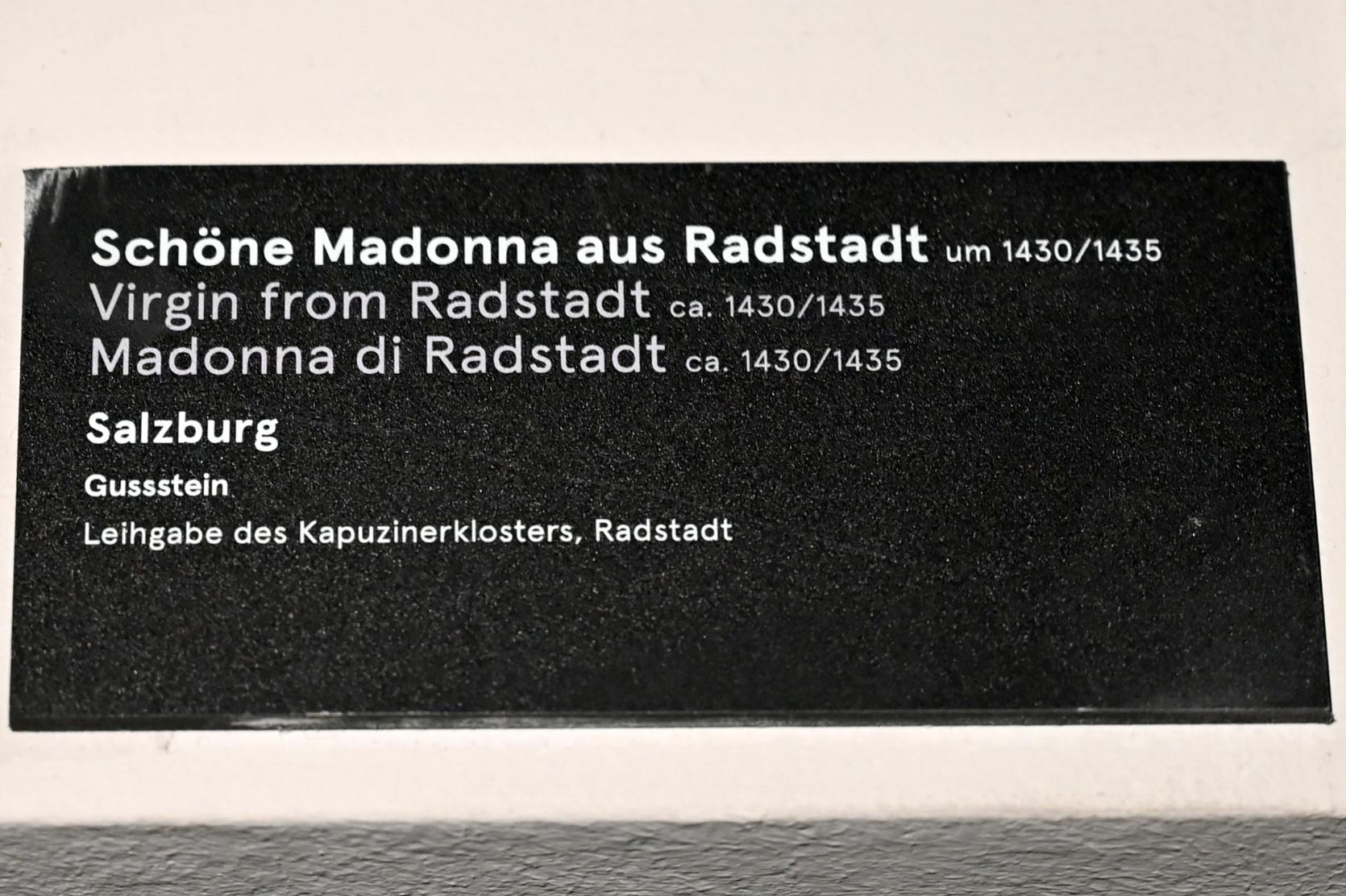 Schöne Madonna aus Radstadt, Salzburg, Dommuseum Salzburg, um 1430–1435, Bild 2/2