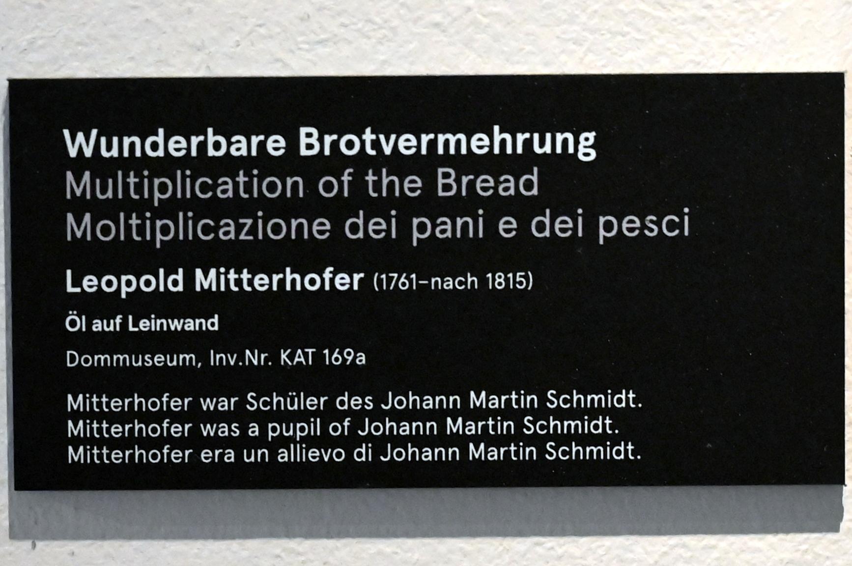 Leopold Mitterhofer (1782), Wunderbare Brotvermehrung, Salzburg, Dommuseum Salzburg, Undatiert, Bild 2/3