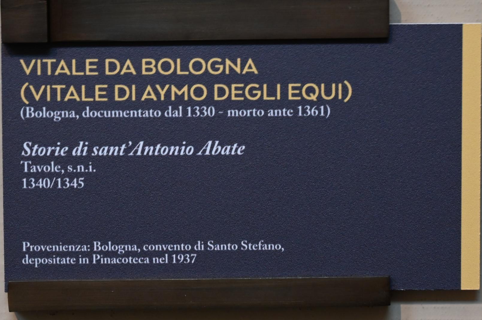 Vitale da Bologna (1329–1350), Szenen aus dem Leben Antonius des Großen, Bologna, Pinacoteca Nazionale, Saal 1, 1340–1345, Bild 6/6