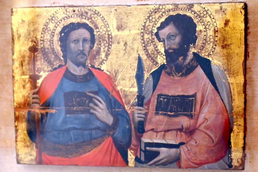 Jacopo di Paolo (1402–1420), Hll. Jakobus und Bartholomäus, Bologna, Pinacoteca Nazionale, Saal 2, 1402