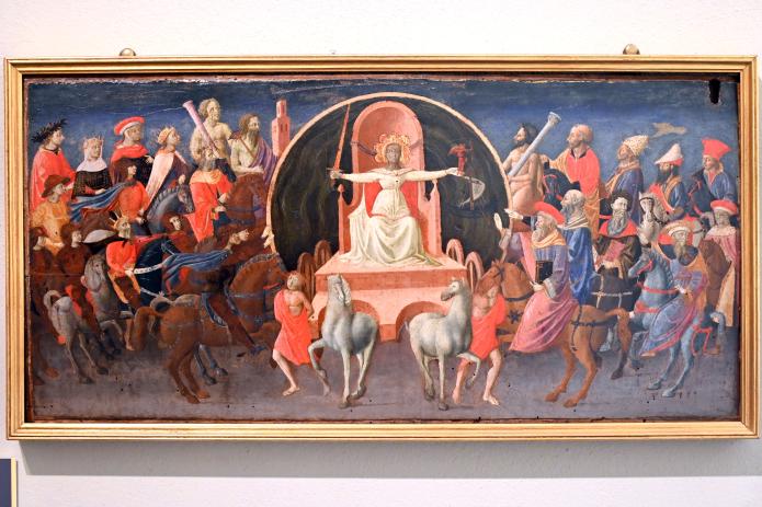 Zanobi di Benedetto di Caroccio degli Strozzi (1442–1452), Triumph des Ruhmes, Bologna, Pinacoteca Nazionale, Saal 4, 1440–1445