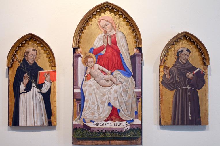 Michele di Matteo da Bologna (1432–1469): Thronende Maria mit Kind, 1469