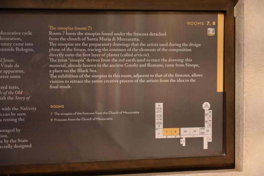 Vorzeichnungen der Fresken mit Szenen aus dem Alten und Neuen Testament, Mezzaratta, Chiesa di Santa Apollonia (Santa Maria), jetzt Bologna, Pinacoteca Nazionale, Saal 7, 1338–1380, Bild 14/14
