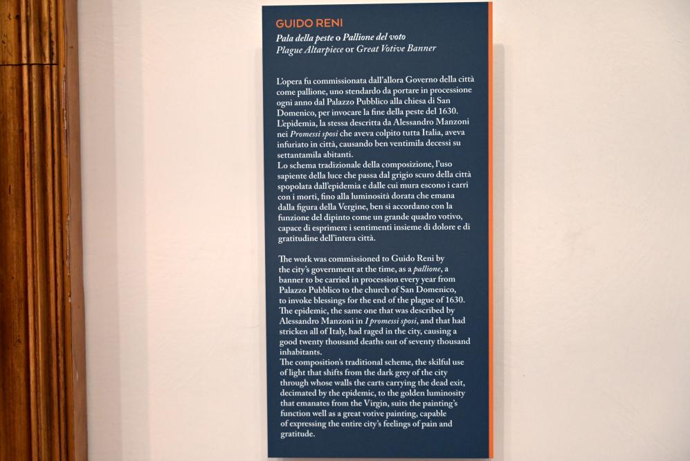 Guido Reni (1596–1641), Pestbild mit der Thronenden Madonna in der Glorie, Bologna, ehem. Palazzo Pubblico, jetzt Bologna, Pinacoteca Nazionale, Saal 24, 1630, Bild 3/3