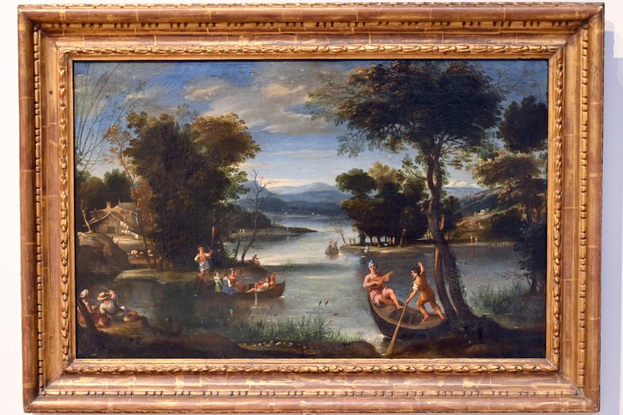 Domenichino (Domenico Zampieri) (1602–1627), Flusslandschaft, Bologna, Pinacoteca Nazionale, Saal 30, um 1603
