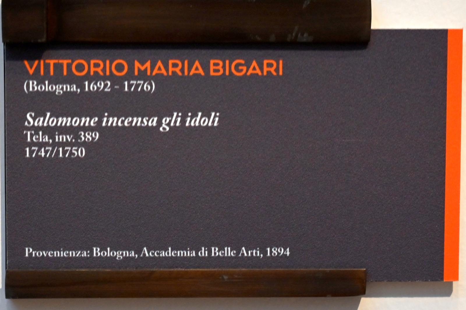 Vittorio Maria Bigari (1748–1750), Solomon beweihräuchert die Standbilder, Bologna, Pinacoteca Nazionale, Saal 30, 1747–1750, Bild 2/2