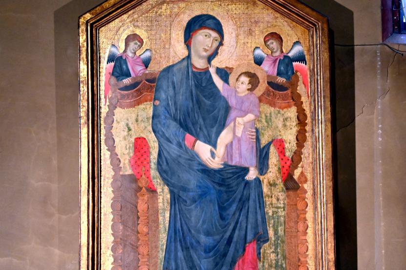 Cimabue (1272–1282), Thronende Maria mit dem Kind und Engeln, Bologna, Basilica di Santa Maria dei Servi, um 1280–1285, Bild 2/6