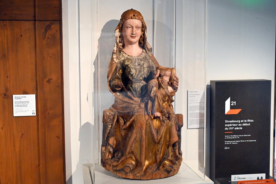 Maria mit Kind, Straßburg, Musée de l’Œuvre Notre-Dame (Frauenhausmuseum), 14. Jhd.