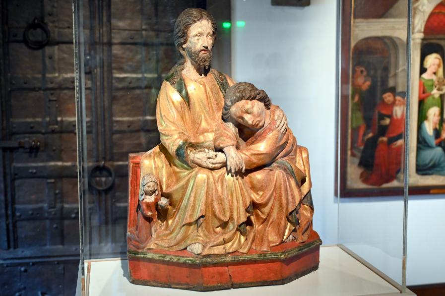 Christus und Johannes, Colmar, ehem. Dominikanerklosters, jetzt Straßburg, Musée de l’Œuvre Notre-Dame (Frauenhausmuseum), um 1430, Bild 2/4