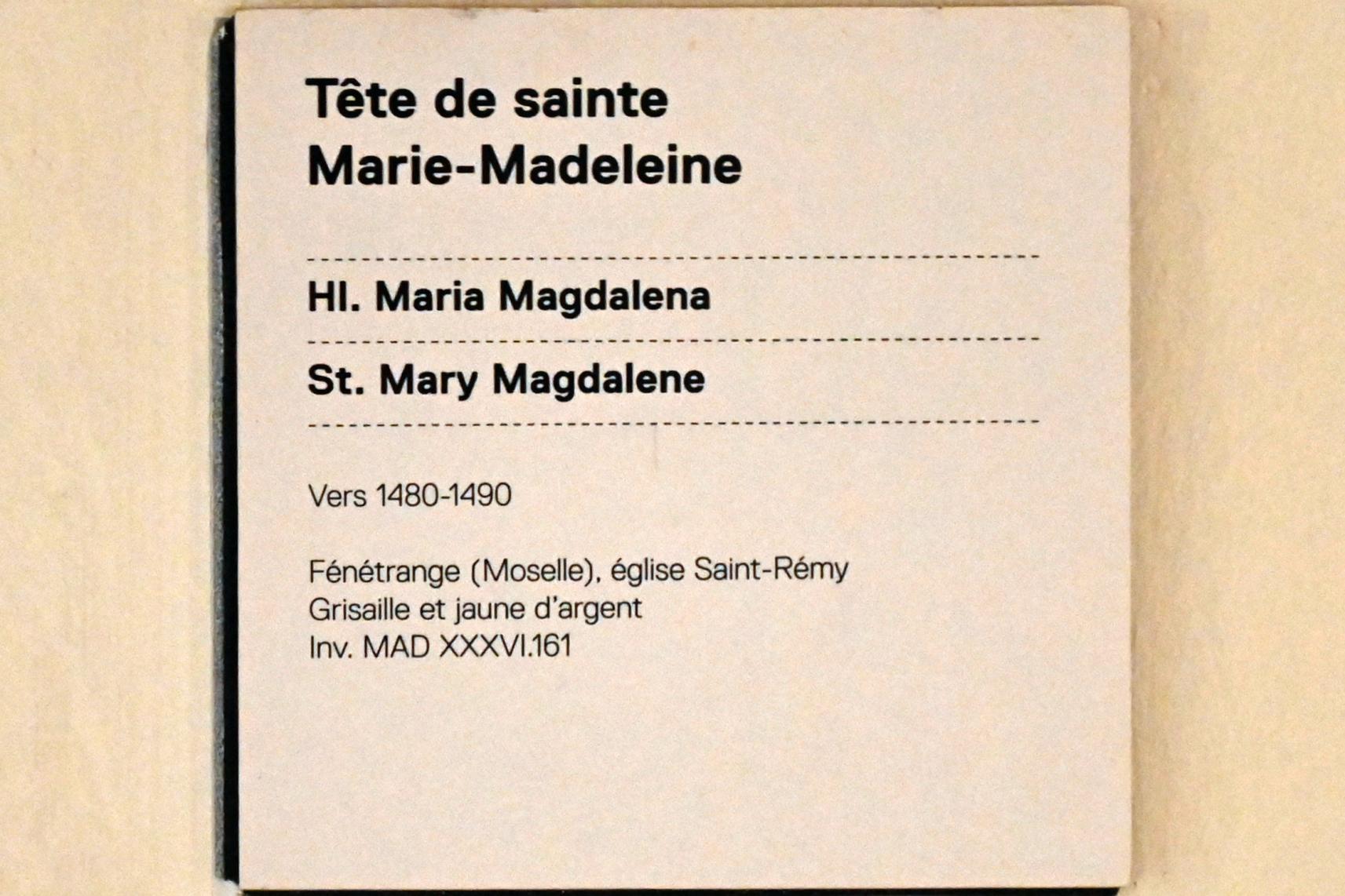 Hl. Maria Magdalena, Straßburg, Musée de l’Œuvre Notre-Dame (Frauenhausmuseum), um 1480–1490, Bild 2/2