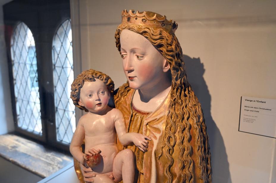 Maria mit Kind, Straßburg, Musée de l’Œuvre Notre-Dame (Frauenhausmuseum), um 1460, Bild 4/5