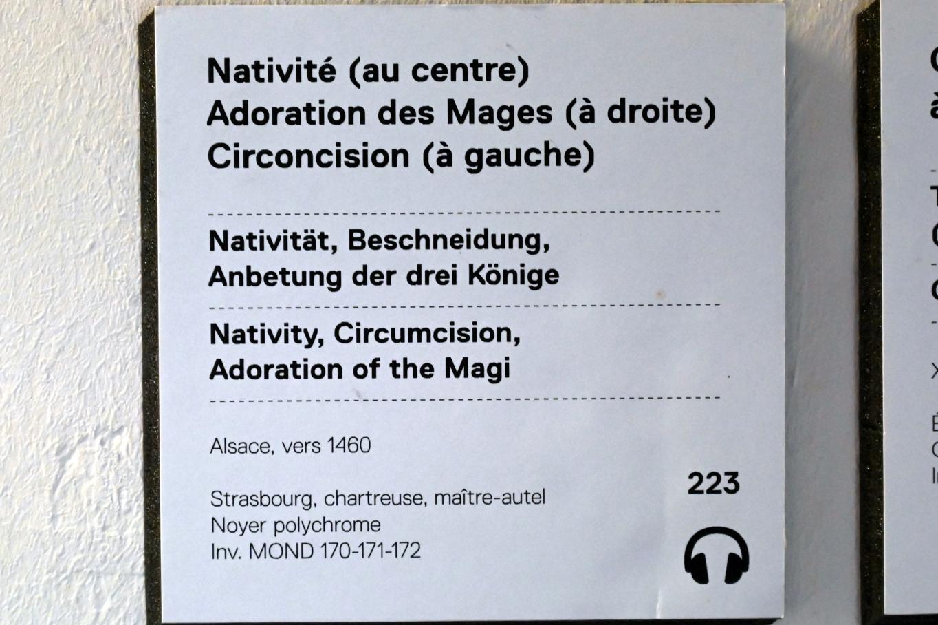 Beschneidung Christi, Molsheim, Chartreuse de Molsheim, jetzt Straßburg, Musée de l’Œuvre Notre-Dame (Frauenhausmuseum), um 1460, Bild 2/2