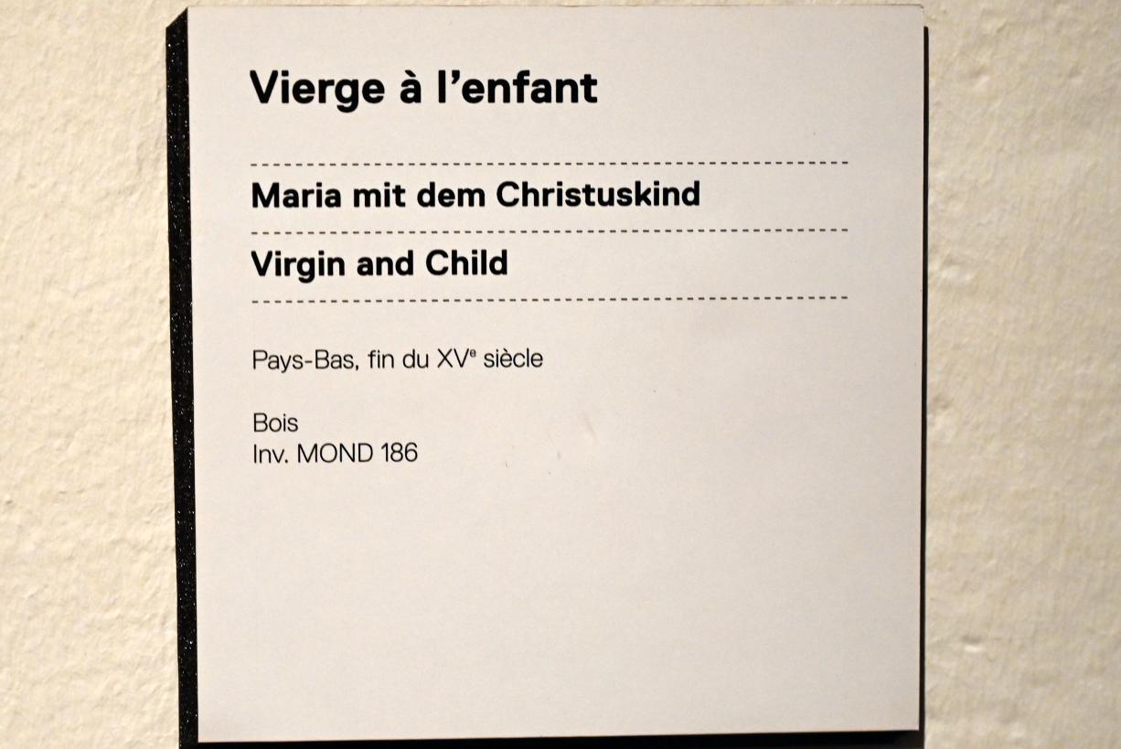 Maria mit Kind, Straßburg, Musée de l’Œuvre Notre-Dame (Frauenhausmuseum), Ende 15. Jhd., Bild 3/3