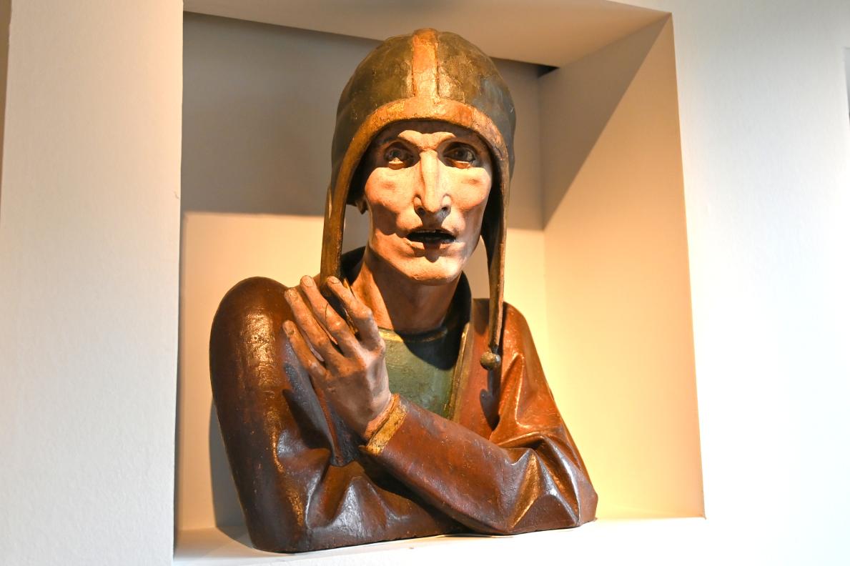 Männliche Büste mit aufgestützten Armen, Straßburg, Musée de l’Œuvre Notre-Dame (Frauenhausmuseum), um 1470–1480, Bild 2/3