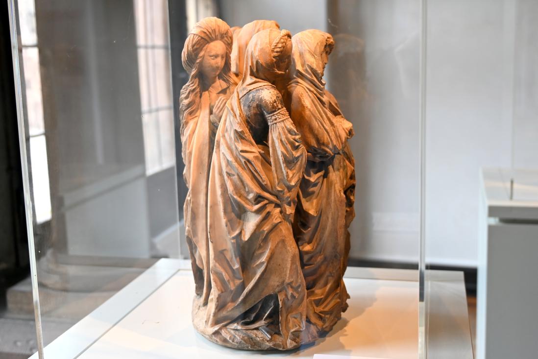 Figurengruppe einer Kreuzigung: Johannes und Maria mit Frauen, Straßburg, Musée de l’Œuvre Notre-Dame (Frauenhausmuseum), um 1470–1480, Bild 3/5