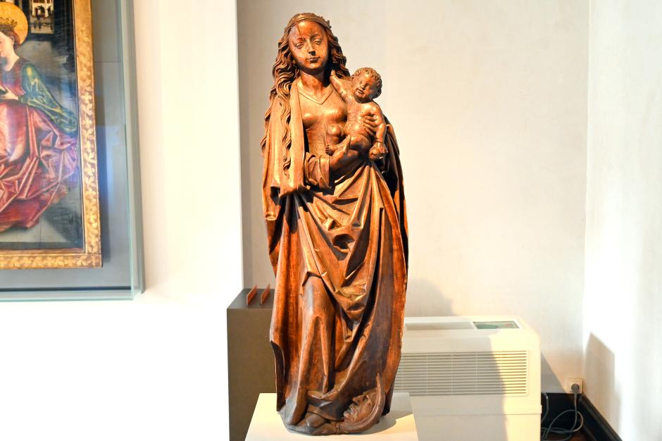 Maria mit Kind auf der Mondsichel, Straßburg, Musée de l’Œuvre Notre-Dame (Frauenhausmuseum), Ende 15. Jhd.