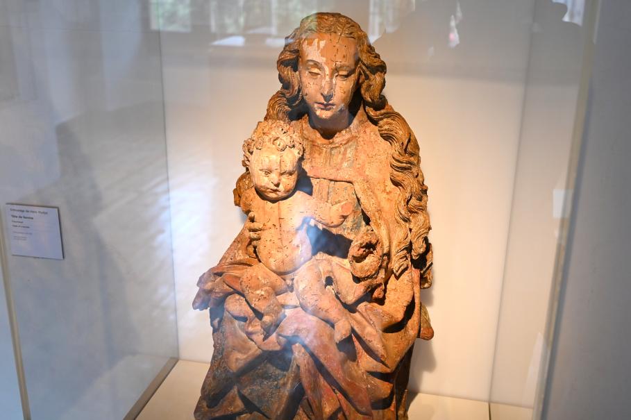 Thronende Maria mit Kind, Straßburg, Musée de l’Œuvre Notre-Dame (Frauenhausmuseum), um 1480, Bild 3/4
