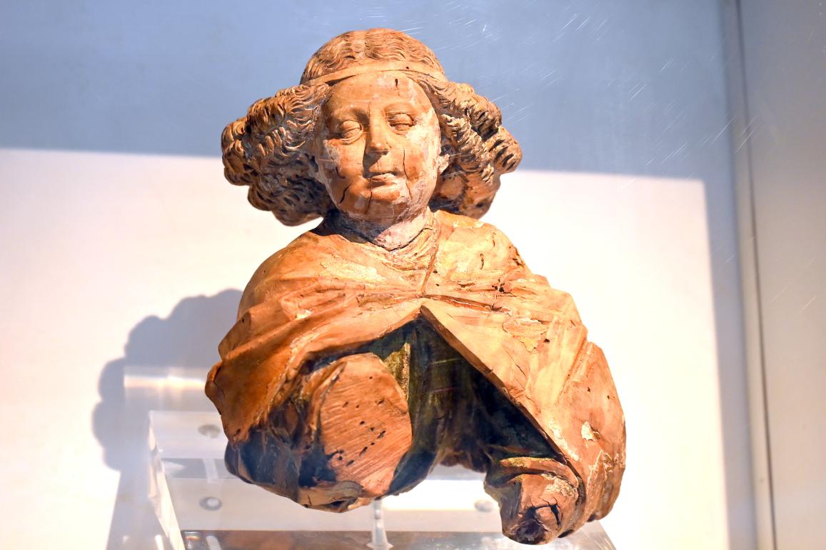 Engelsbüste, Straßburg, Musée de l’Œuvre Notre-Dame (Frauenhausmuseum), Ende 15. Jhd., Bild 2/3