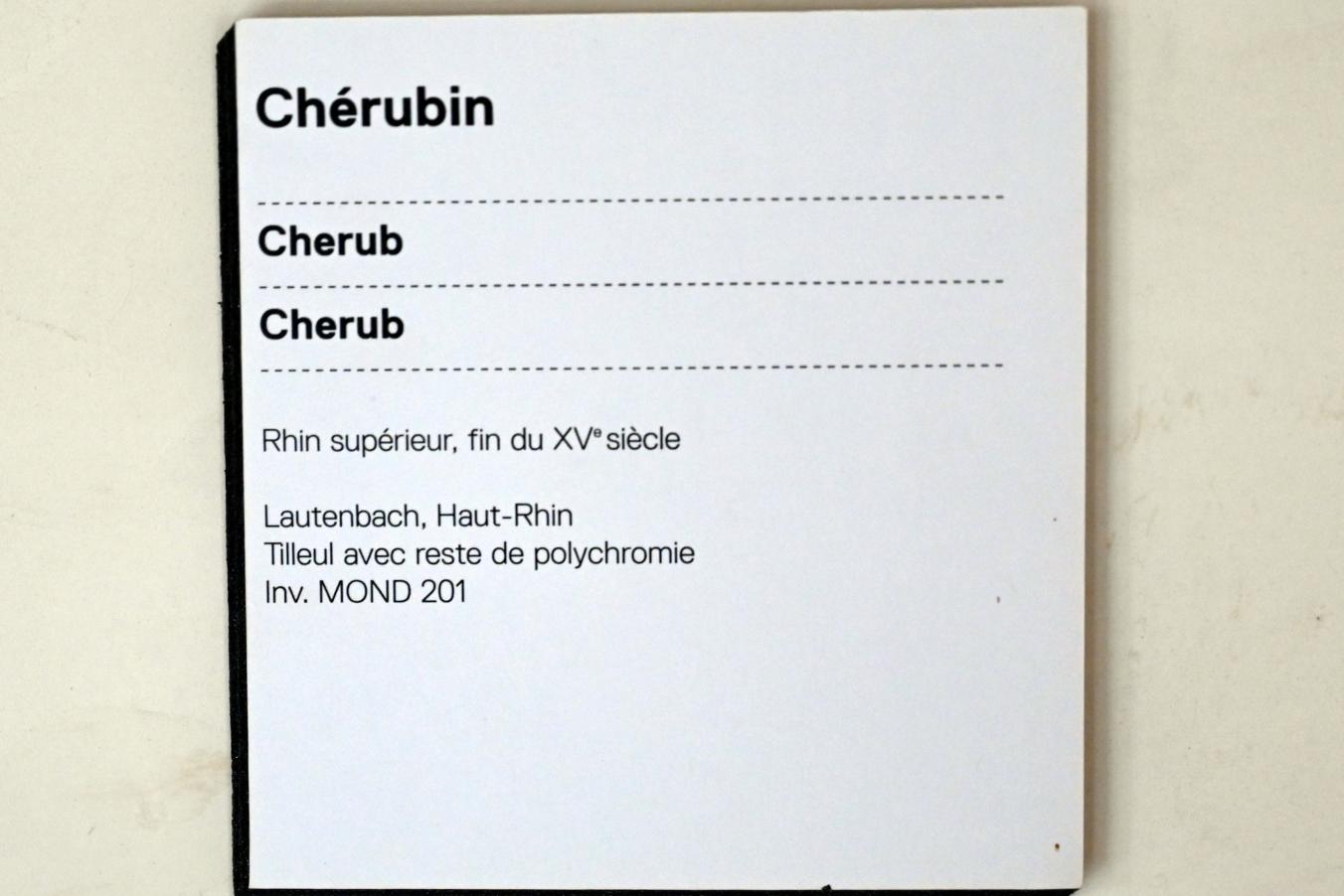 Cherubim, Straßburg, Musée de l’Œuvre Notre-Dame (Frauenhausmuseum), Ende 15. Jhd., Bild 3/3
