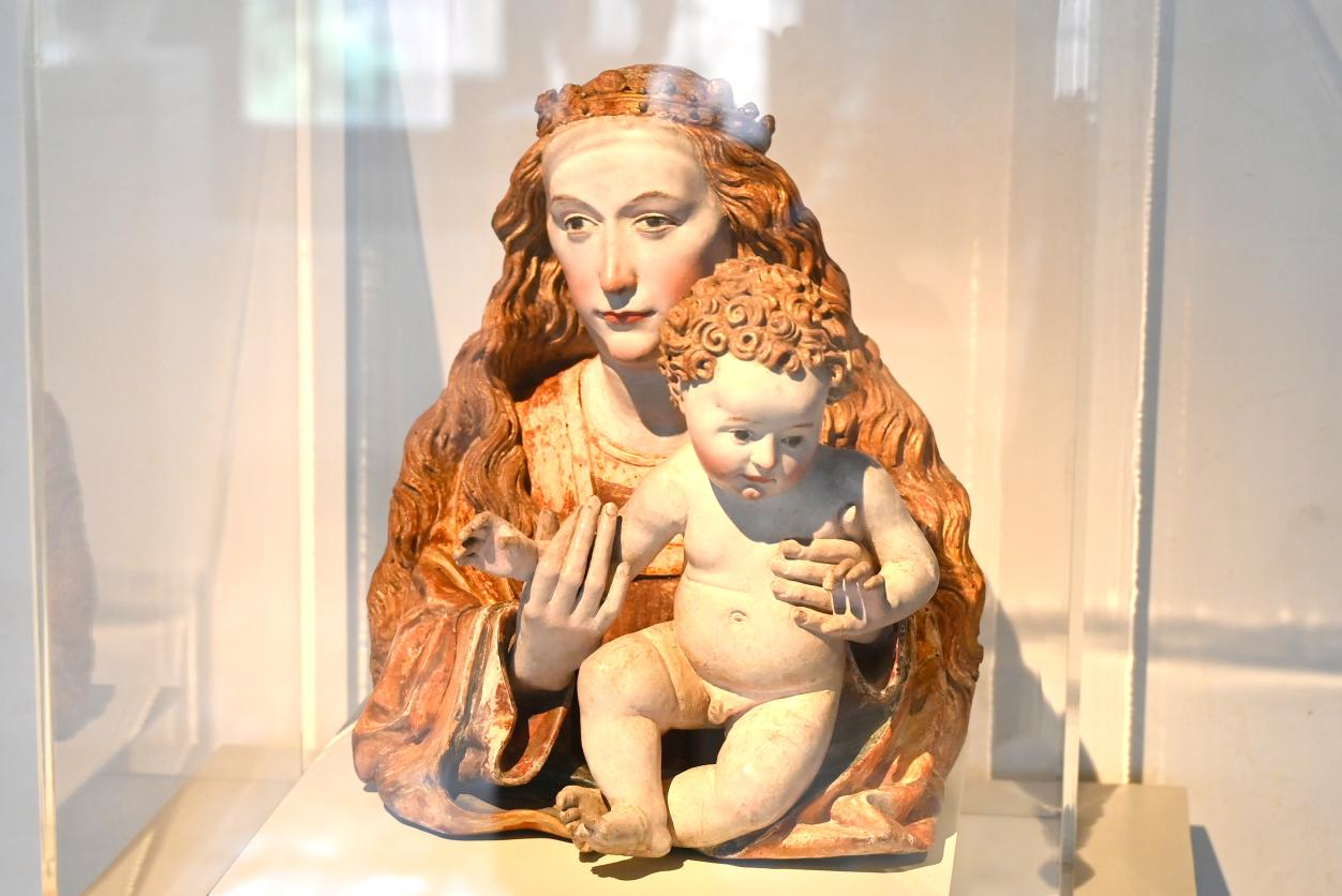 Büste von Maria mit Kind, Straßburg, Musée de l’Œuvre Notre-Dame (Frauenhausmuseum), um 1460, Bild 2/4
