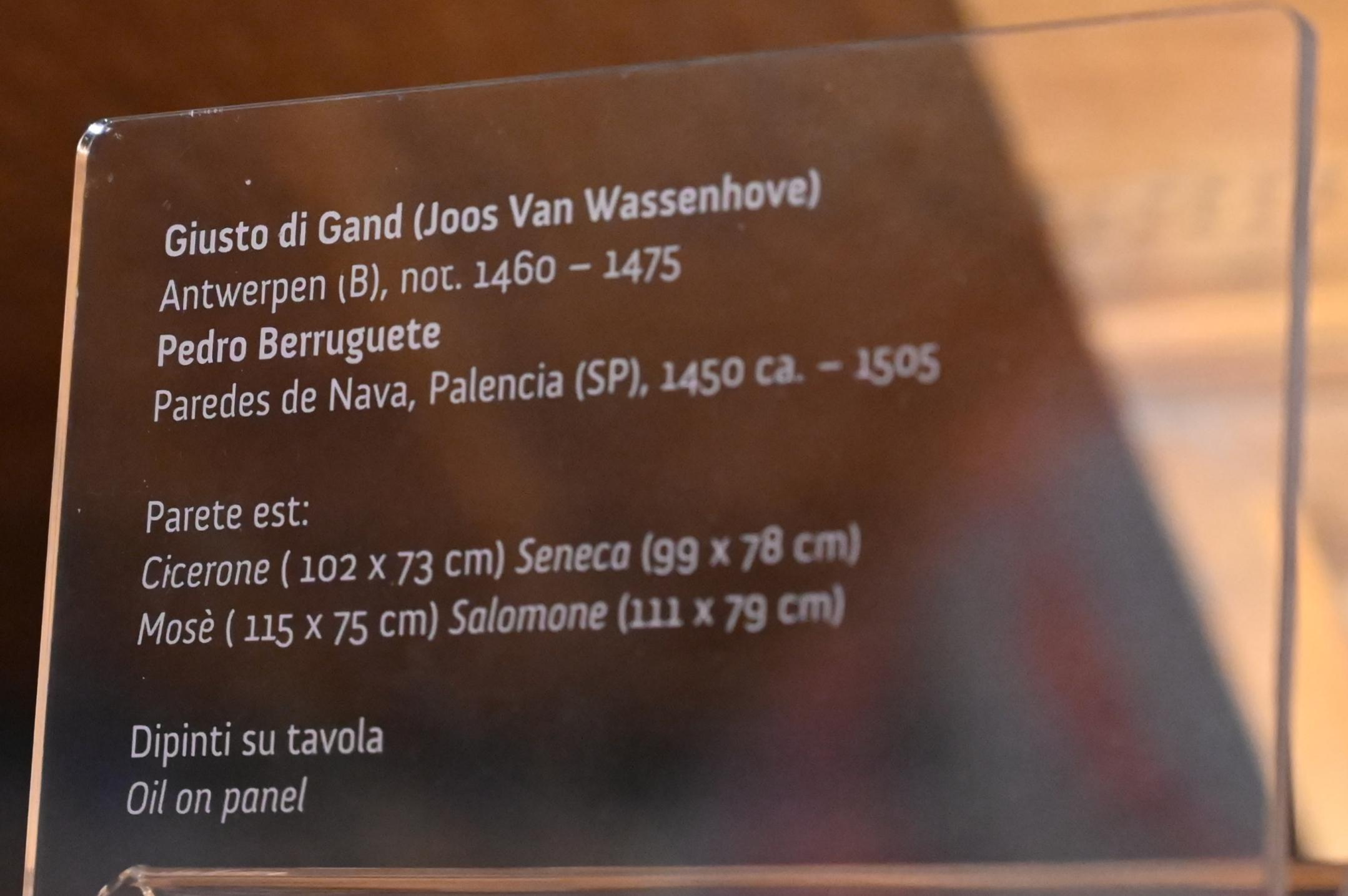 Joos van Wassenhove (Justus van Gent) (1465–1473), Salomo, Urbino, Palazzo Ducale, jetzt Urbino, Galleria Nazionale delle Marche, Saal 18, Undatiert, Bild 2/2