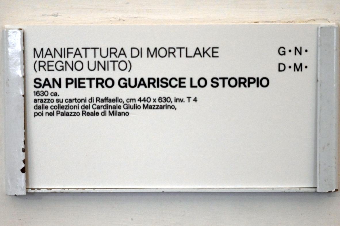 Petrus heilt einen Lahmen, Urbino, Galleria Nazionale delle Marche, Saal 22, um 1630, Bild 2/2