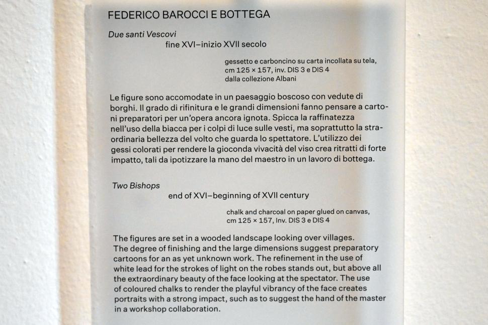 Federico Barocci (1557–1612), Heiliger Bischof, Urbino, Galleria Nazionale delle Marche, Obergeschoß Saal 7, um 1590–1610, Bild 2/2
