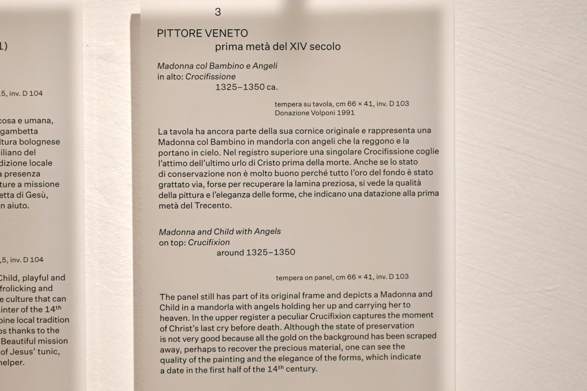 Maria mit Kind und Engel, Urbino, Galleria Nazionale delle Marche, Obergeschoß Saal 12, um 1325–1350, Bild 2/2