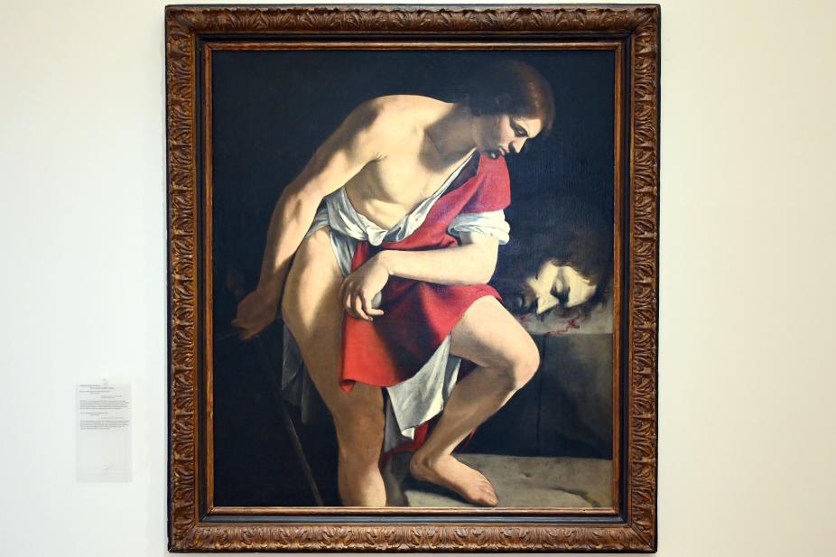 Orazio Gentileschi (1606–1632), David beim Betrachten des Hauptes des Goliath, Urbino, Galleria Nazionale delle Marche, Obergeschoß Saal 13, 1610–1620