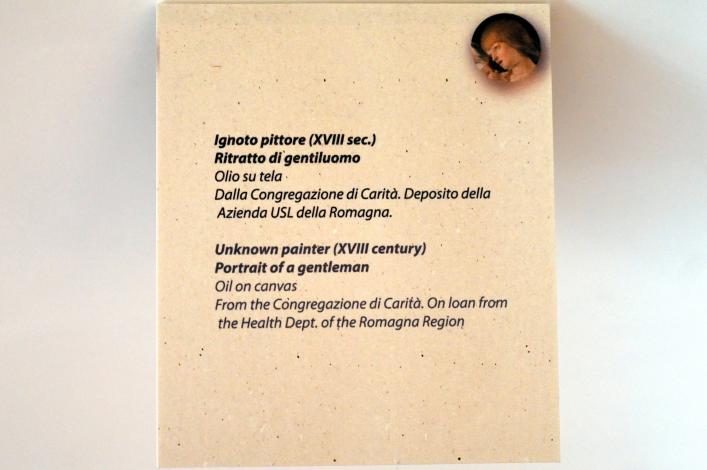 Porträt eines Herrn, Rimini, Stadtmuseum, Saal 1, 18. Jhd., Bild 2/2
