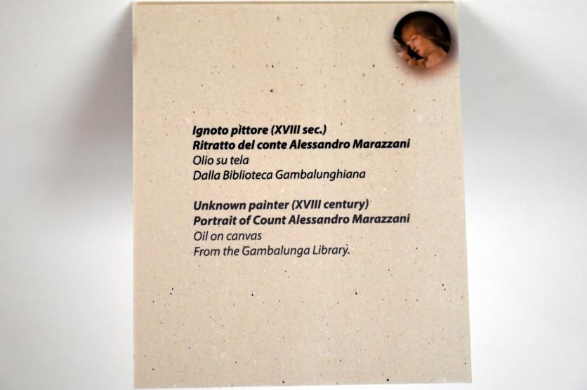 Porträt des Grafen Alessandro Marazzani, Rimini, Stadtmuseum, Saal 1, 18. Jhd., Bild 2/2